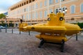 Jacques-Yves Cousteau bathyscaphe for oceanographic research near Oceanographic Museum, Monaco