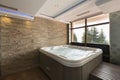 Jacuzzi bath in hotel spa center Royalty Free Stock Photo