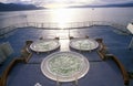 Jacuzzi on deck of cruise ship Marco Polo, Antarctica Royalty Free Stock Photo