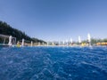 Jacuzzi inside a swimming pool Royalty Free Stock Photo