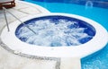 Jacuzzi and a swimming pool Royalty Free Stock Photo