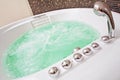 Jacuzzi with swirling water Royalty Free Stock Photo