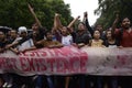 Jadavpur University Student Rally. Royalty Free Stock Photo