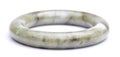 Jade Bangle in White background Royalty Free Stock Photo