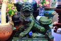 Jade Chinese guardian lions