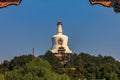 Jade Island with Bai Ta & x28;White Pagoda or Dagoba& x29; stupa in Buddhi Royalty Free Stock Photo