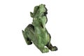 Jade Pixiu is Chinese lucky animal of china on white background