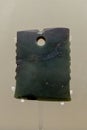 Jade qi notched axe Late Shang dynasty