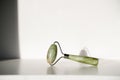 jade roller on white background Royalty Free Stock Photo