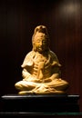 Jade sculpture of Guanyin, Goddess of Mercy in China Royalty Free Stock Photo
