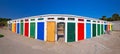 Jadrija beach colorful cabins panoramic view