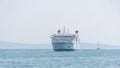 Jadrolinija ferry boat approaching Split harbor, Croatia. Royalty Free Stock Photo