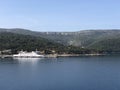 Jadrolinija ferry in the harbor of Stari Grad island