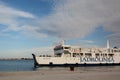 Jadrolinija ferry Mate Balota departing from Zadar. Dalmatia region. Croatia Royalty Free Stock Photo
