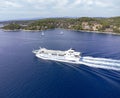 Jadrolinija ferry ship around Kor?ula island Croatia