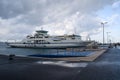 Ferry boat of Jadrolinija at Zadar ferry port Royalty Free Stock Photo
