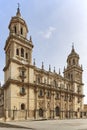 Jaen cathedral facade reinassence period. Travel in Spain