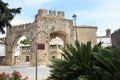 JAEN GATE AND VILLALAR ARCH IN BAEZA Royalty Free Stock Photo