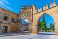 Jaen gate and Villalar arch at Spanish town Baeza. Royalty Free Stock Photo