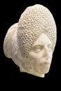 Female Roman Head with complicated curly hairstyle