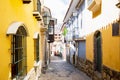 Jaen Street in La Paz, Bolivia city center Royalty Free Stock Photo