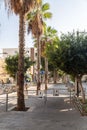 Yerushalayim Road is a main street in the historical town of Jaffa, Israel Royalty Free Stock Photo