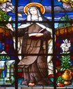 Stained glass window Saint Peter Church is a Franciscan Church