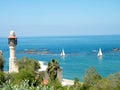 Jaffa minaret of Al-Bahr Mosque 2011 Royalty Free Stock Photo