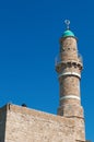 Jaffa, Old City, Israel, Middle East, minaret, crescent, mosque, islam, muslim, religion Royalty Free Stock Photo