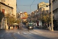 Jaffa road in Jerusalem. Israel Royalty Free Stock Photo