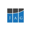 JAG letter logo design on WHITE background. JAG creative initials letter logo concept. JAG letter design
