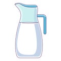 Jag of milk in simple flat design