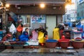 Jagalchi Market famous market for fresh fish and seafood in Busan during winter evening at Jung-gu , Busan South Korea : 9