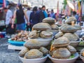 Jagalchi Market - fish market in Pusan Busan, South Korea - amazing variety of fish, clams, etc Royalty Free Stock Photo