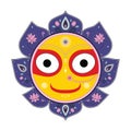 Jagannath. Indian God of the Universe. Royalty Free Stock Photo