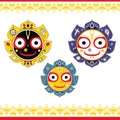 Jagannath. Indian God of the Universe. Royalty Free Stock Photo