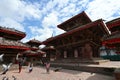 Jagannath Krishna Temple, 1 of the oldest monuments in Durbar Square, built during the early years of Mahendra Malla\'s reign Royalty Free Stock Photo