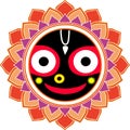 Jagannatha Mandala Big Smile, Indian God Krishna, Hare Krishna Oriental Ornament