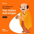 Banner design of top Indian astrologer Royalty Free Stock Photo