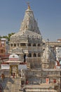 Jagdish Mandir exterior a large ornately carved Hindu Temple Devoted to Lord Vishnu