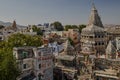 Jagdish Mandir in the middle of the old town of Udaipur frome city Restaurant