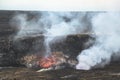 Jaggar museum view on caldera, Hawaii Big Island Royalty Free Stock Photo