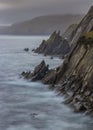 Jagged Coast of Coumeenoole Beach, Dingle Peninsula Royalty Free Stock Photo