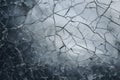 Jagged Crack ice surface. Generate Ai