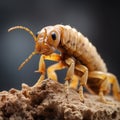 Jagged Edges: A Stunning View Of A Brown Termite In Cyclorama