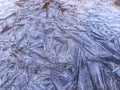 Ice relief. Frozen river surface. Abstract nature. Background nature. Royalty Free Stock Photo