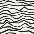 Jagged monochrome seamless pattern