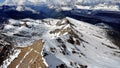 Jagged Mountain Ridge. Glacier National Park