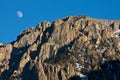 Jagged Mountains with Moon