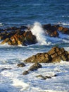 Jagged Ocean Rocks Royalty Free Stock Photo